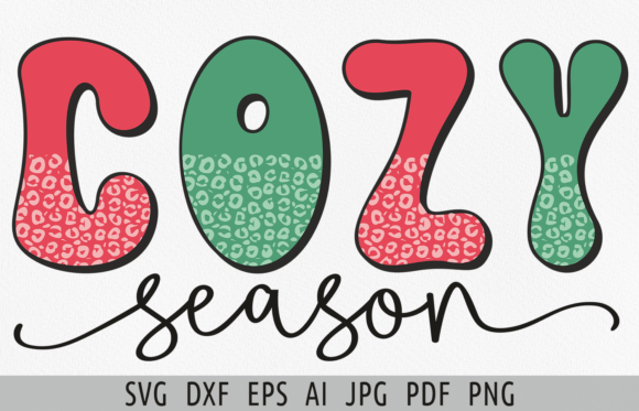 Cozy Season Svg Retro Xmas Cosy Vibes