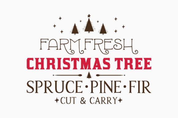 Farm Fresh Christmas Tree Sign Svg Retro Review