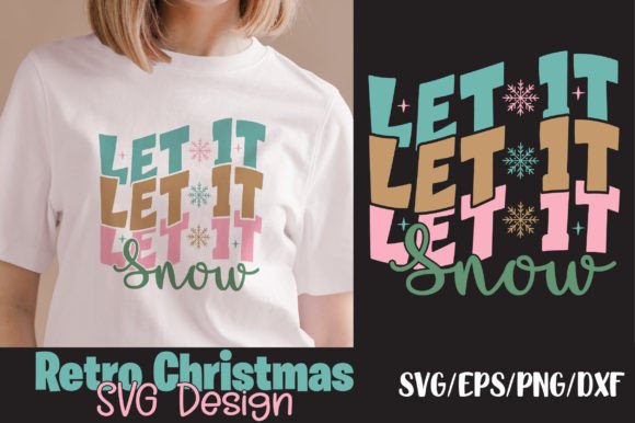 Let It Snow Retro Christmas Svg Review