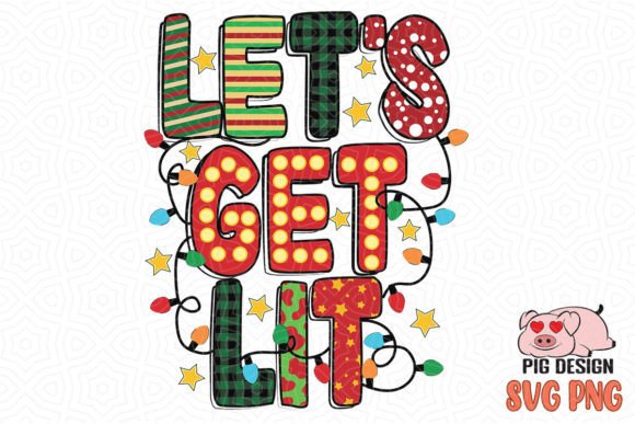 Let s Get Lit Retro Christmas SVG Review