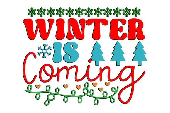 Retro Christmas SVG Review: Winter Is Coming Embroidery