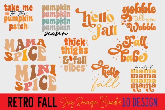 Retro Fall SVG Design Bundle Review